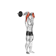 Overhead dumbbell press